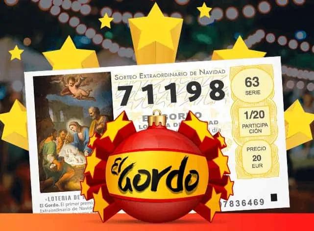 El gordo logo with a ticket