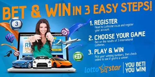 register, bet and win at lottostar