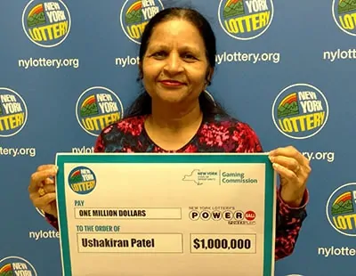 Indian woman with powerball prize