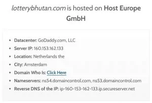 bhutanlottery.com server location