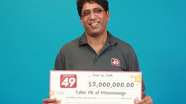 tahir ali indian lottery winner